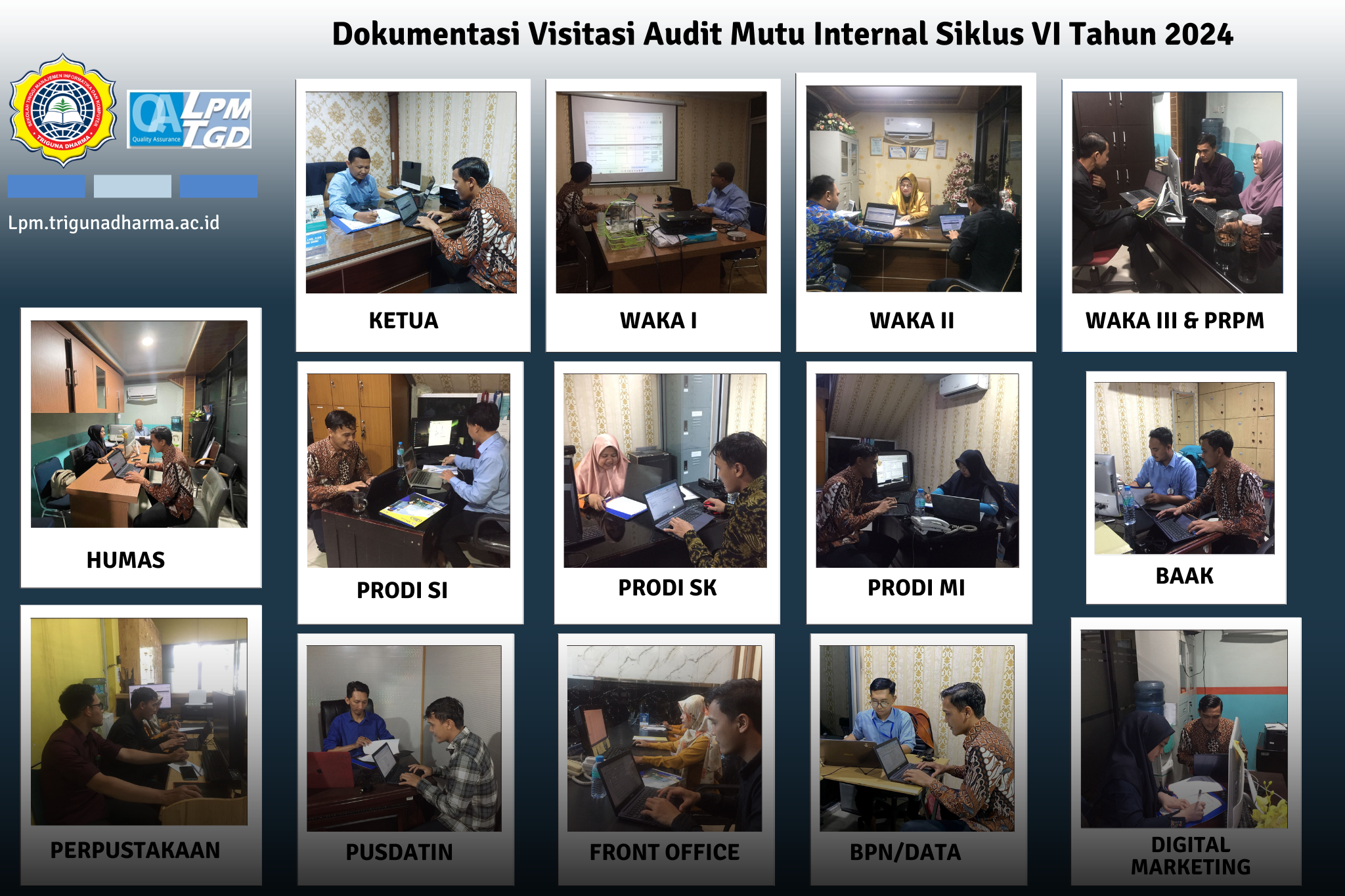 Dokumentasi Visitasi Lapangan AMI Siklus VI Tahun 2024